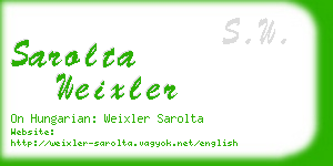 sarolta weixler business card